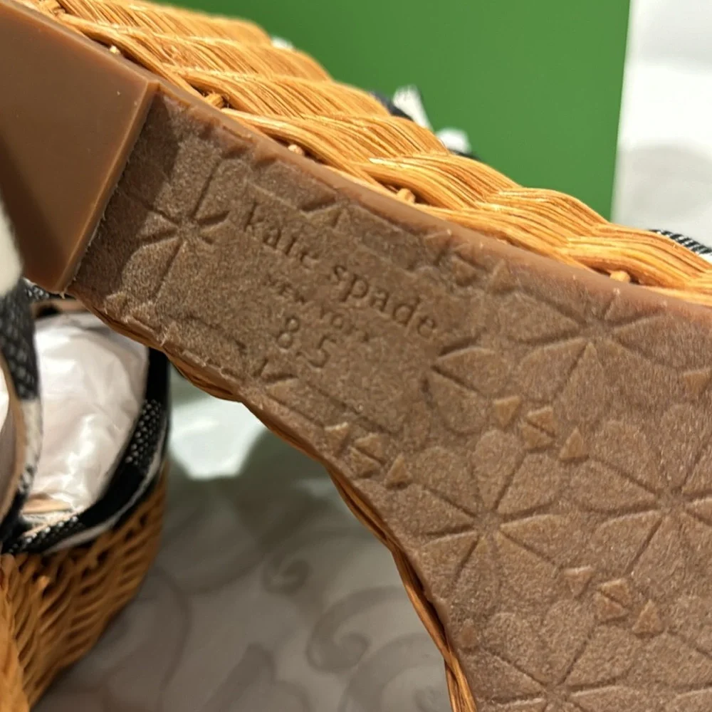 🎉HP🎉 ♠️Kate spade “Tianna” Wicker Sandal. Ladies 8.5 - Picture 12 of 15